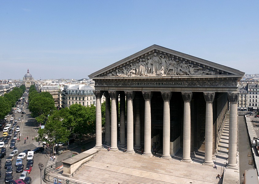 Paris vu d'en haut, glise de la Madeleine, 2 Place de la Madeleine