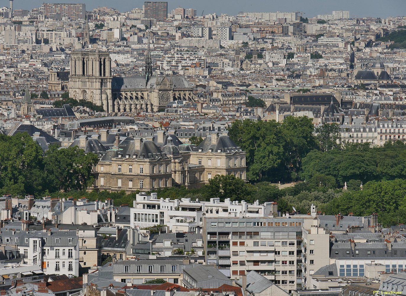 Paris vu d'en haut, Cathdrale Notre-Dame de Paris, tour Montparnasse