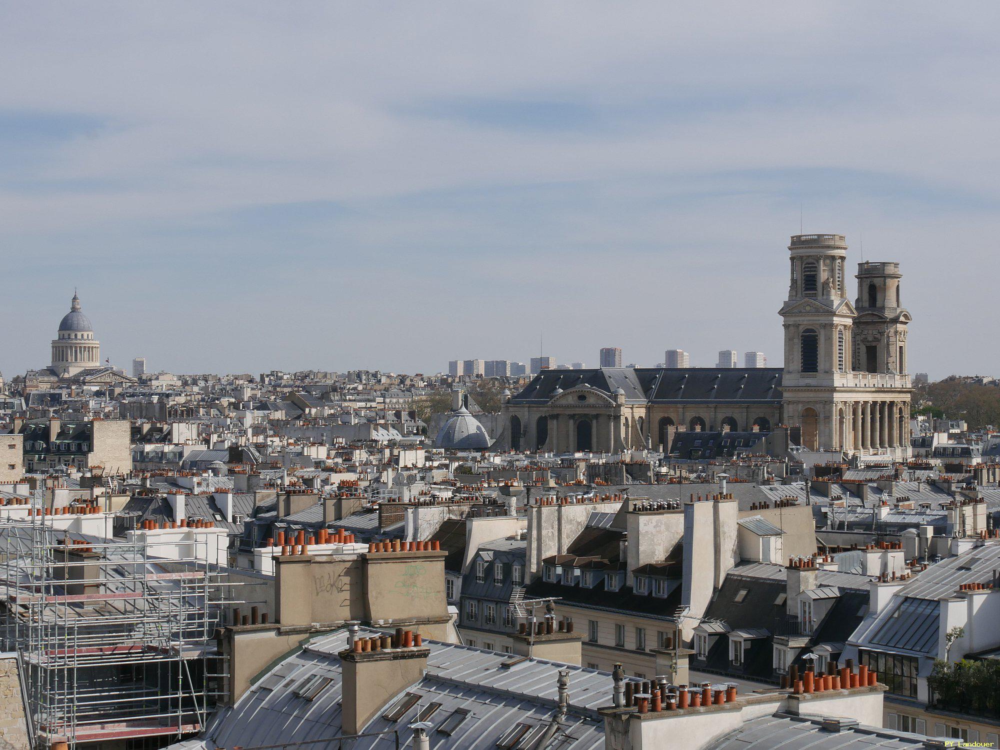 Paris vu d'en haut, glise Saint-Sulpice, 45 Rue des Saints-Pres ( de mdecine)