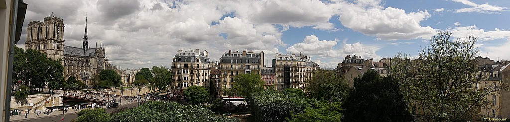 Paris vu d'en haut,  8 rue St-Julien-le-pauvre