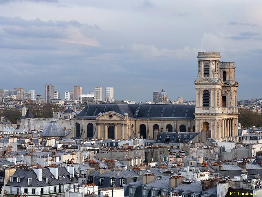 Paris vu d'en haut, glise Saint-Sulpice, 45 Rue des Saints-Pres ( de mdecine)