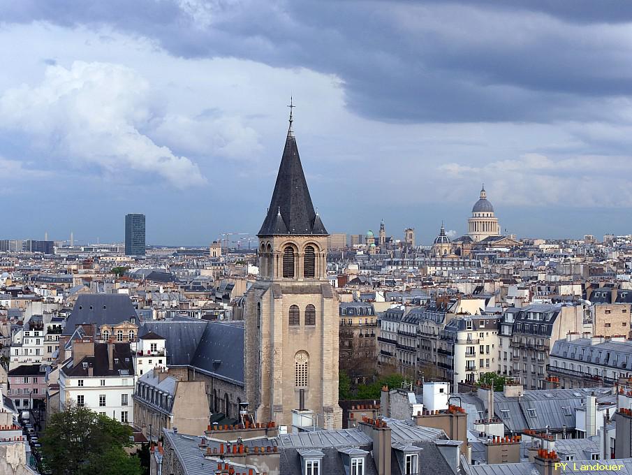 Paris vu d'en haut, glise Saint-Germain-des-Prs, 45 Rue des Saints-Pres ( de mdecine)