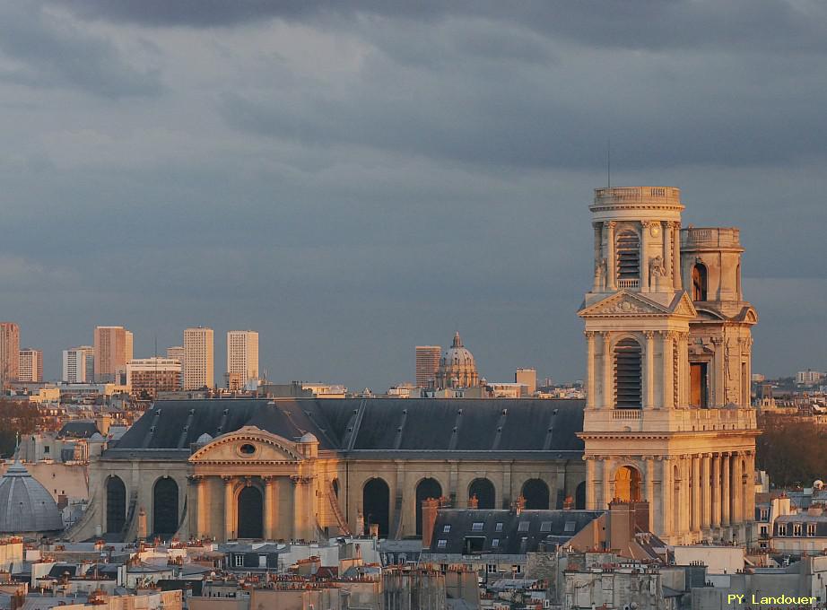 Paris vu d'en haut, glise Saint-Sulpice, 45 Rue des Saints-Pres ( de mdecine)