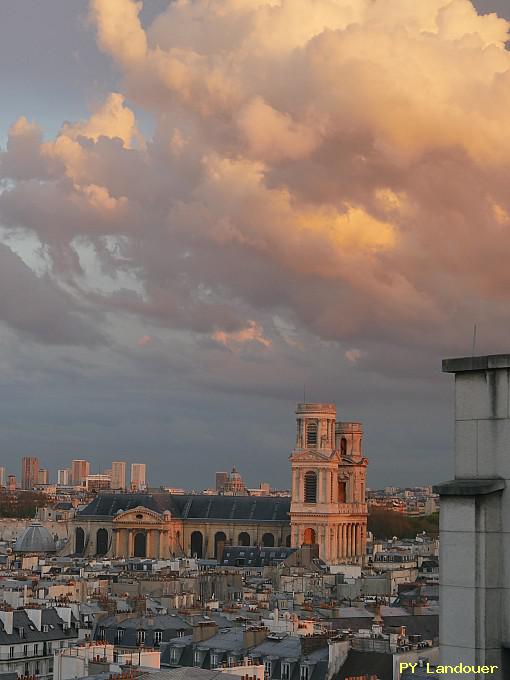 Paris vu d'en haut, glise Saint-Sulpice, 45 Rue des Saints-Pres ( de mdecine)