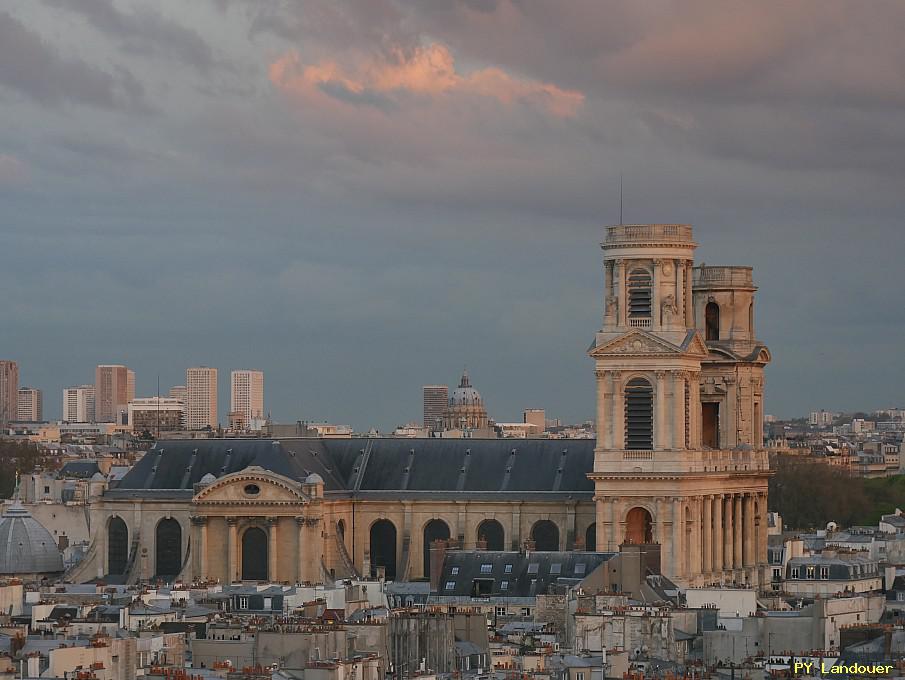 Paris vu d'en haut, glise Saint-Sulpice, 45 Rue des Saints-Pres ( de mdecine)