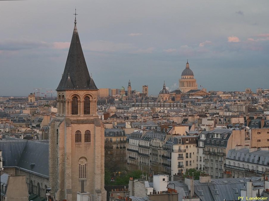 Paris vu d'en haut, glise Saint-Germain-des-Prs, 45 Rue des Saints-Pres ( de mdecine)