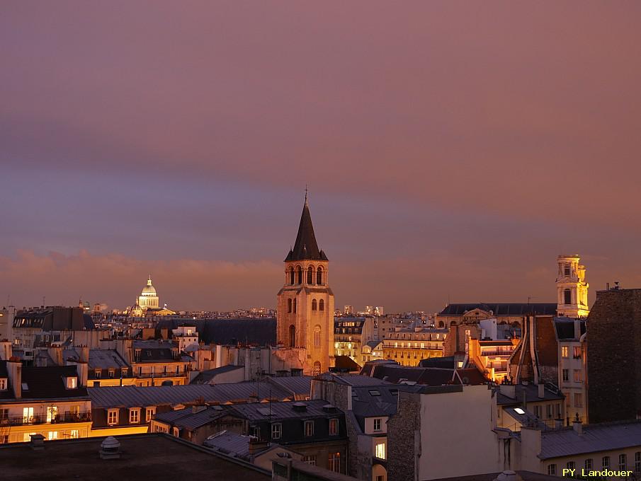 Paris vu d'en haut, glise Saint-Sulpice, 45 Rue des Saints-Pres ( de mdecine)