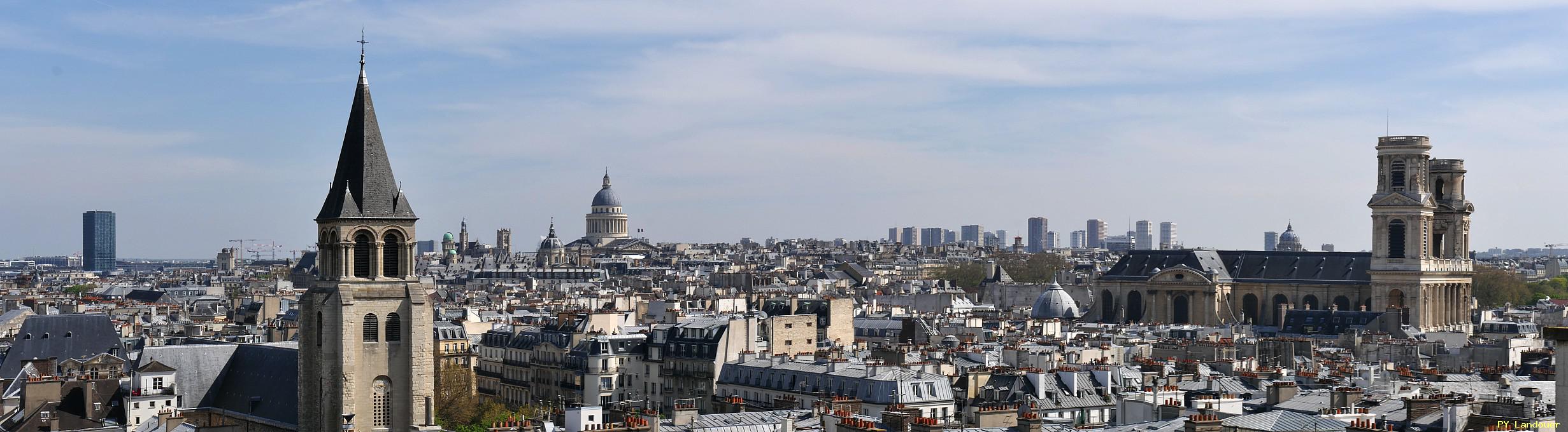 Paris vu d'en haut, glise Saint-Sulpice, 45 Rue des Saints-Pres ( de mdecine)