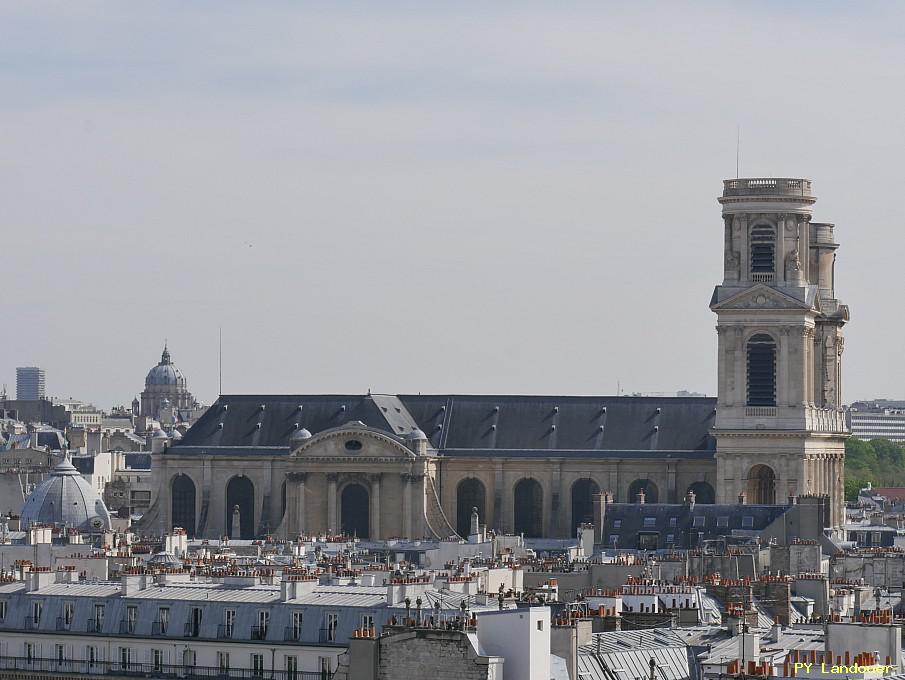 Paris vu d'en haut, glise Saint-Sulpice, 45 Rue des Saints-Pres ( de mdecine)