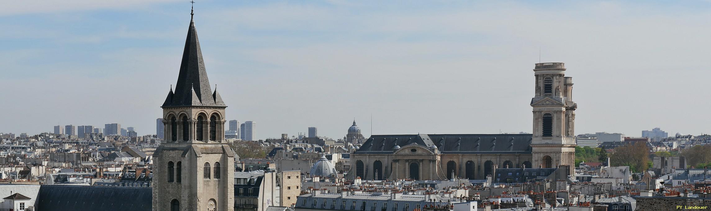 Paris vu d'en haut, glise Saint-Sulpice, 45 Rue des Saints-Pres ( de mdecine)