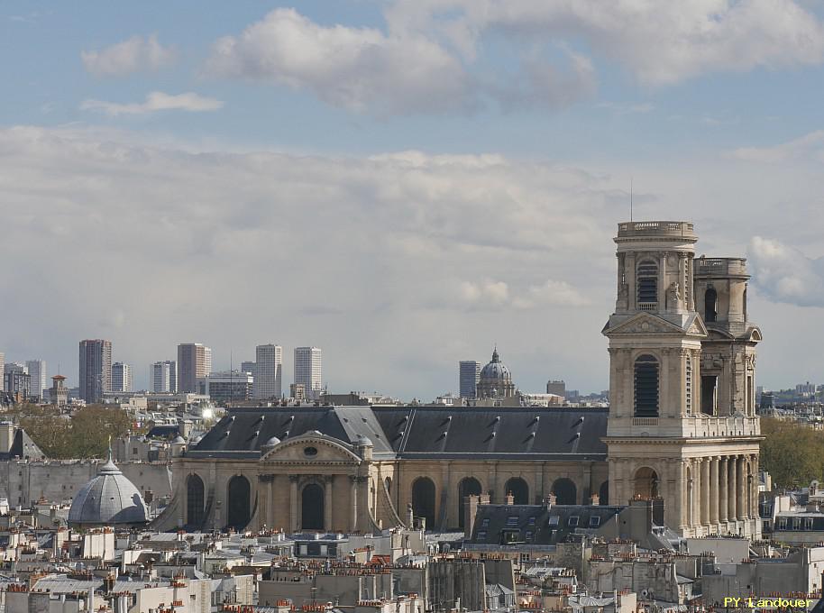 Paris vu d'en haut, glise Saint-Sulpice, 45 Rue des Saints-Pres ( de mdecine)