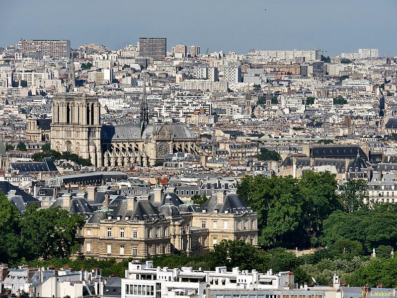 Paris vu d'en haut, Cathdrale Notre-Dame de Paris, tour Montparnasse