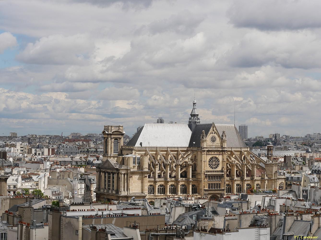 Paris vu d'en haut, glise Saint-Eustache, Beffroi, 4 Place du Louvre