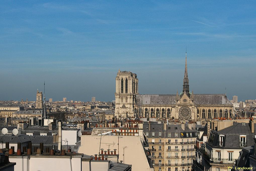 Paris vu d'en haut, Cathdrale Notre-Dame de Paris, 2 rue Valette