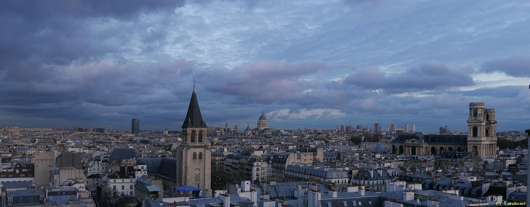 Paris vu d'en haut, glise Saint-Sulpice, 45 Rue des Saints-Pres ( de mdecine)