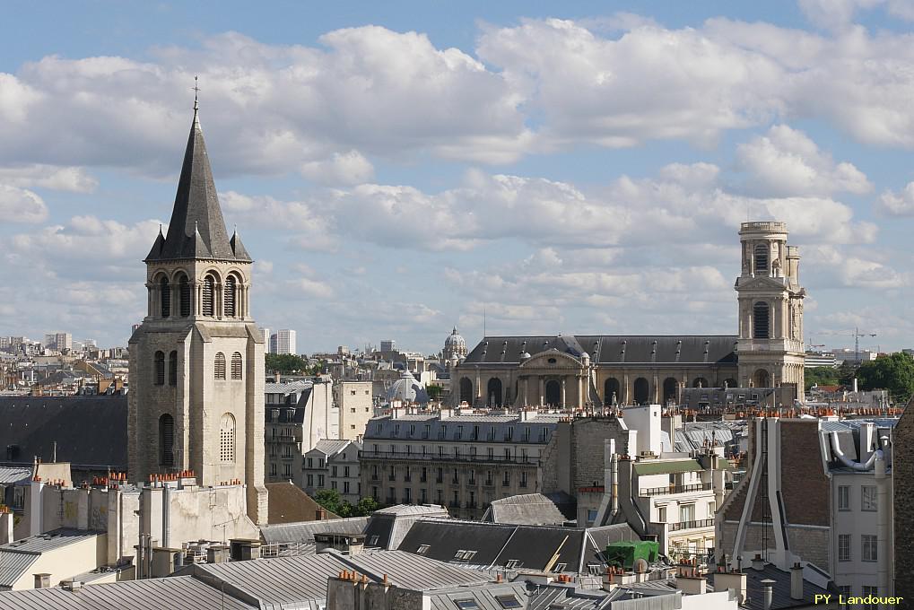 Paris vu d'en haut, glise Saint-Sulpice, 45 Rue des Saints-Pres ( de mdecine)