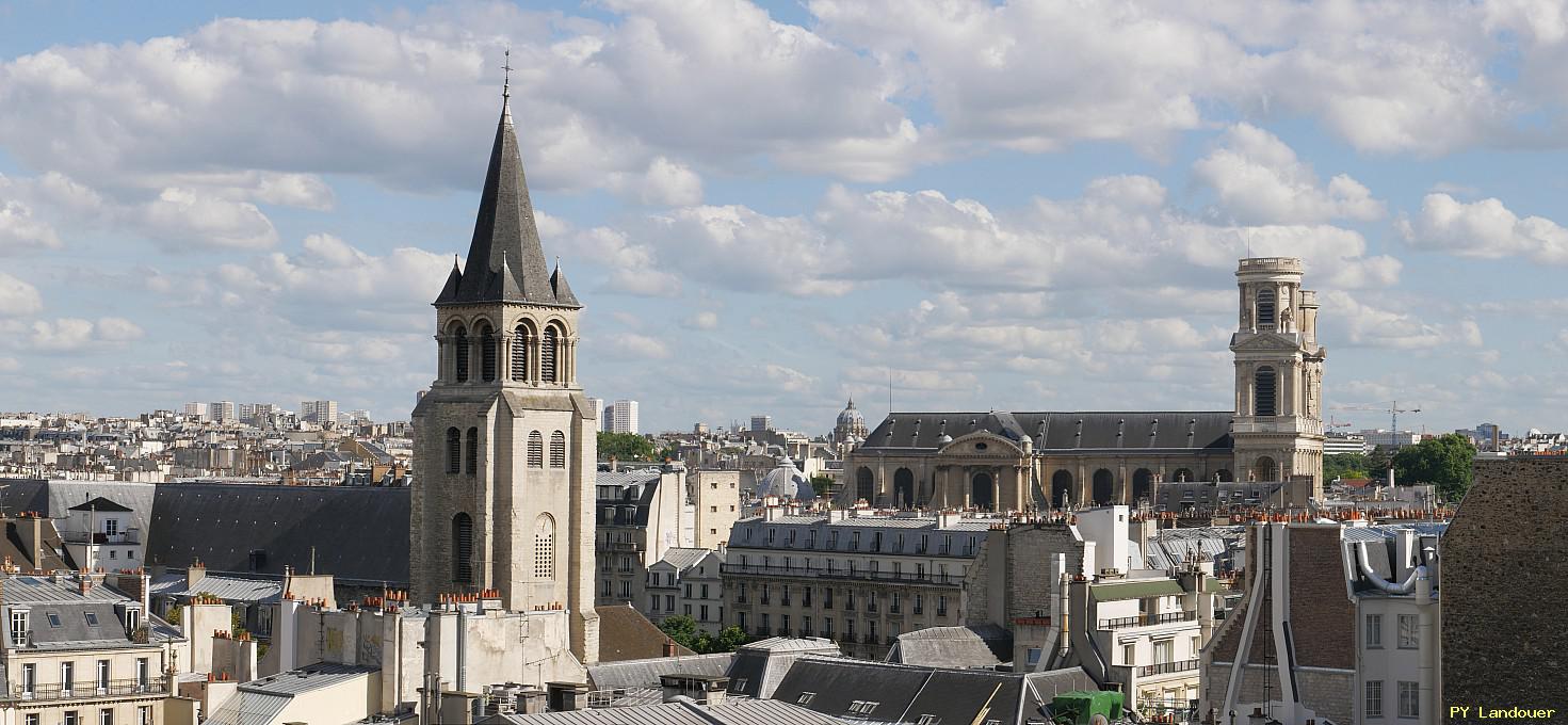 Paris vu d'en haut, glise Saint-Sulpice, 45 Rue des Saints-Pres ( de mdecine)