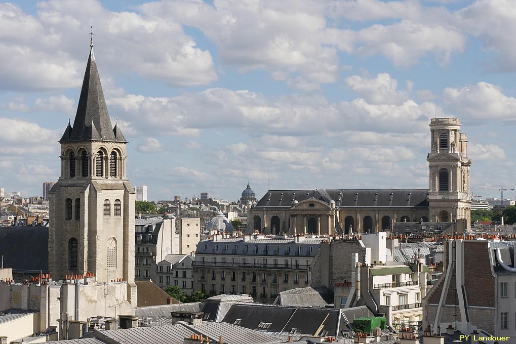 Paris vu d'en haut, glise Saint-Sulpice, 45 Rue des Saints-Pres ( de mdecine)