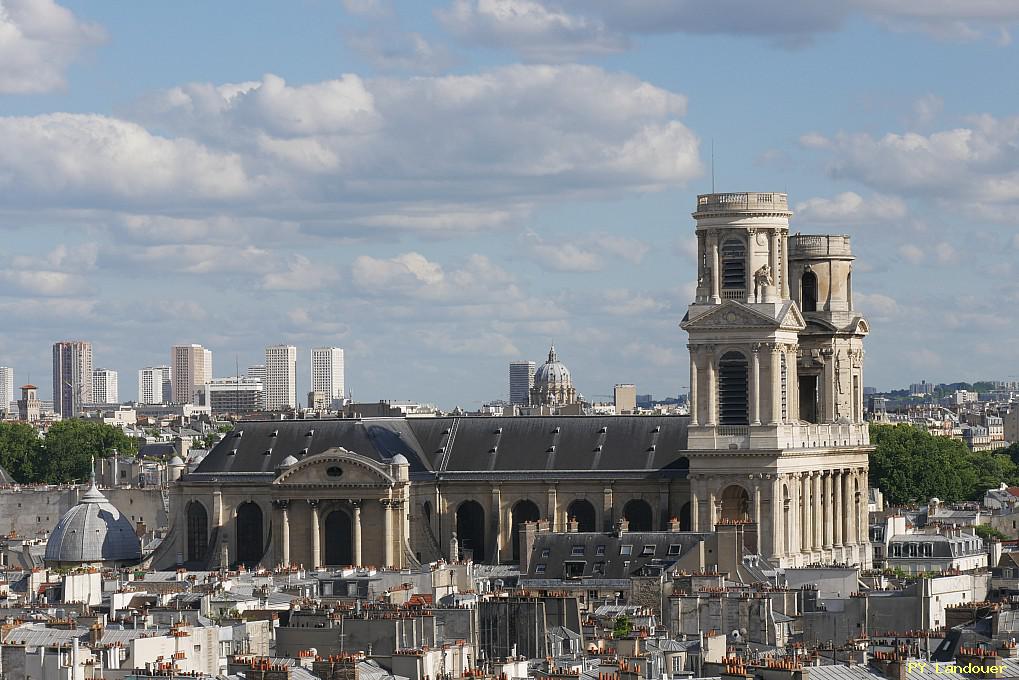 Paris vu d'en haut, glise Saint-Sulpice, 45 Rue des Saints-Pres ( de mdecine)