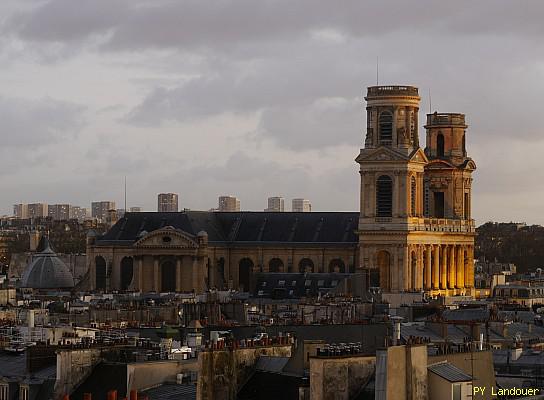 Paris vu d'en haut, glise Saint-Sulpice, 45 Rue des Saints-Pres ( de mdecine)