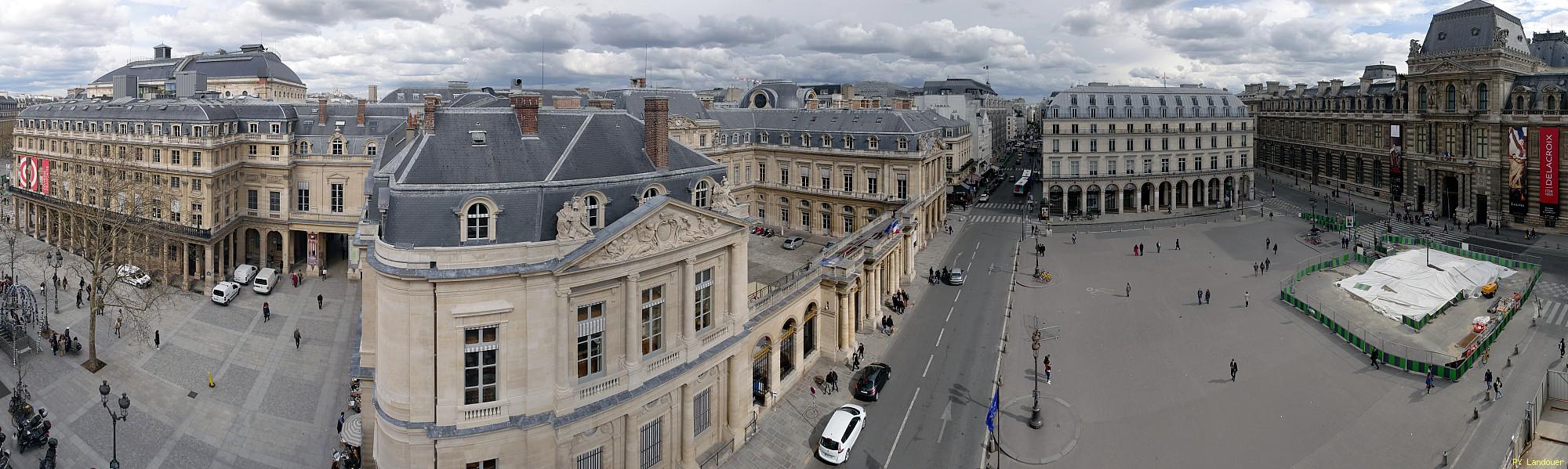 Paris vu d'en haut,  1 place Andr-Malraux (Htel du Louvre)