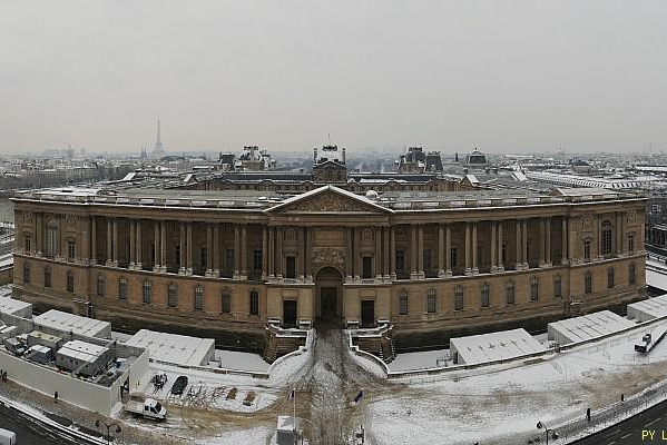 Paris vu d'en haut, Louvre, Beffroi, 4 Place du Louvre, 7 fvrier 2018