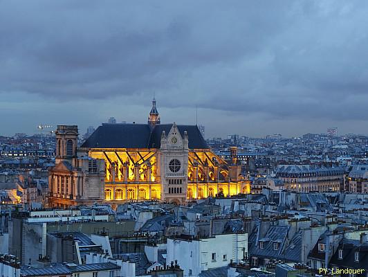 Paris vu d'en haut, glise Saint-Eustache, Beffroi, 4 Place du Louvre