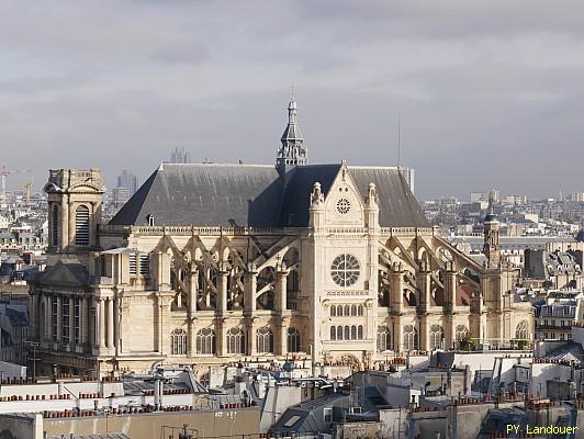 Paris vu d'en haut, glise Saint-Eustache, Beffroi, 4 Place du Louvre