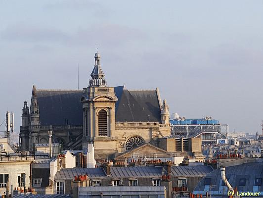 Paris vu d'en haut, glise Saint-Eustache, 48 rue Croix-des-Petits-Champs