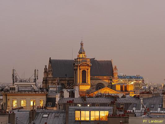 Paris vu d'en haut, glise Saint-Eustache, 48 rue Croix-des-Petits-Champs