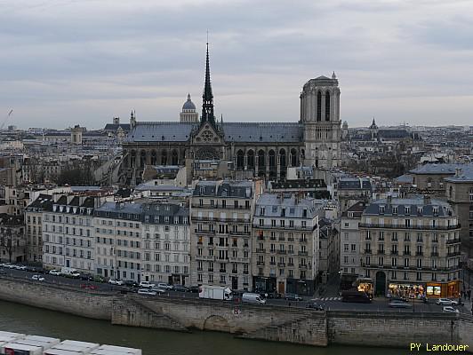 Paris vu d'en haut, Cathdrale Notre-Dame de Paris, Htel de ville (dme)