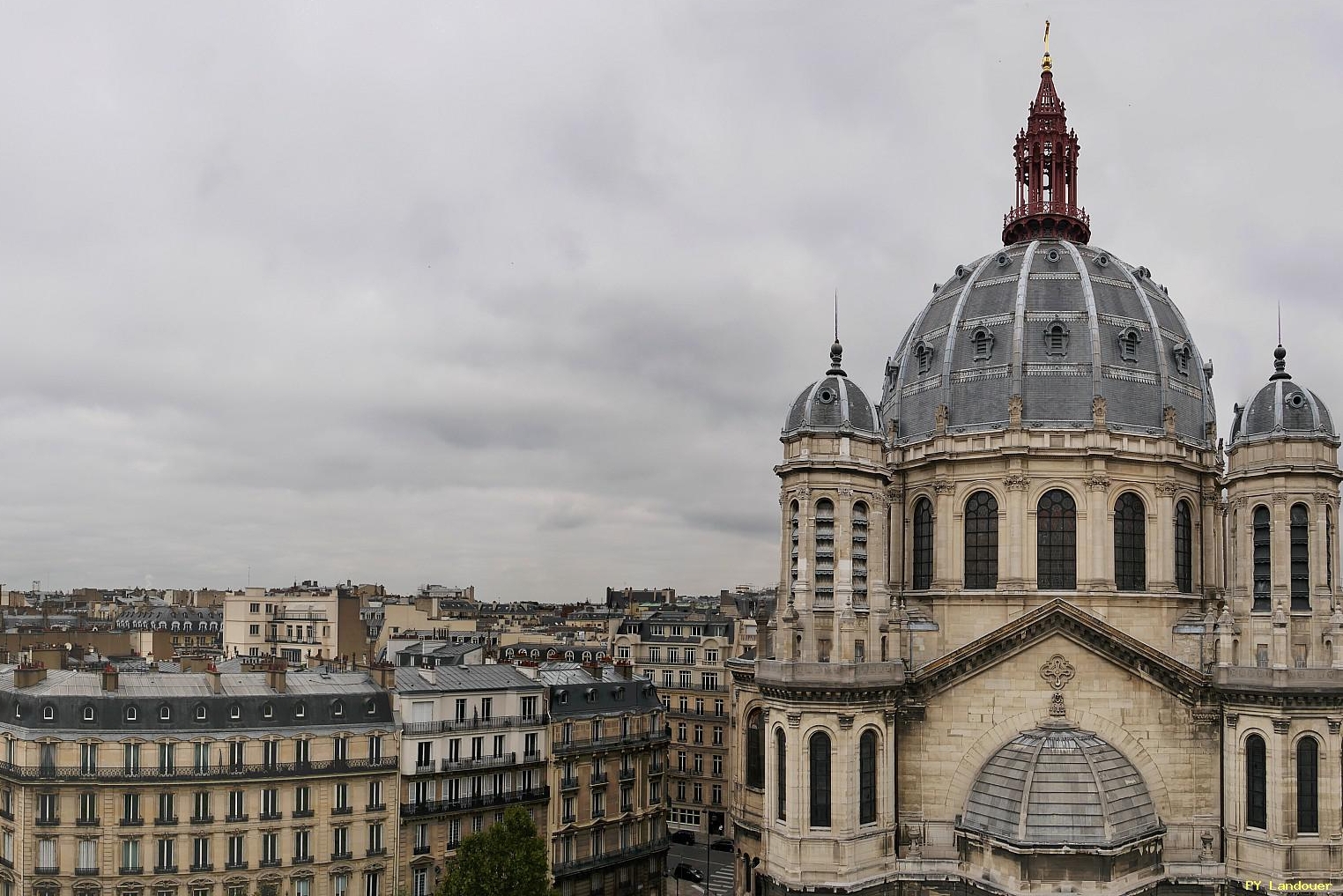 Paris vu d'en haut, glise Saint-Augustin, 57 Boulevard Malesherbes