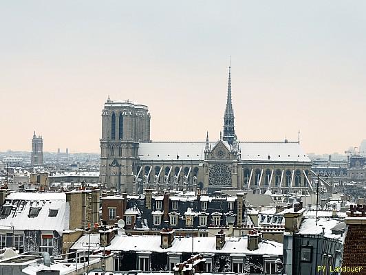 Paris vu d'en haut, Cathdrale Notre-Dame de Paris, 40 rue de la Montagne Sainte-Genevive