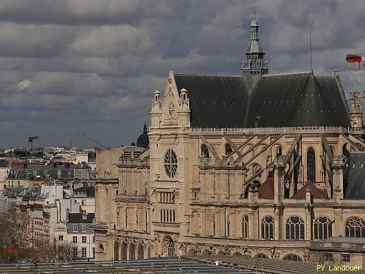 Paris vu d'en haut, glise Saint-Eustache, 37 boulevard Sbastopol