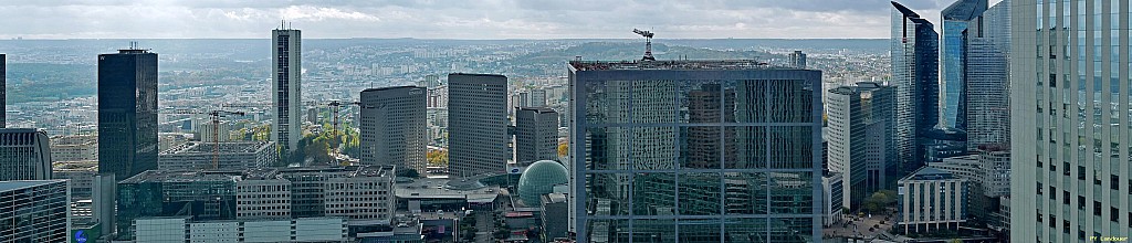 Paris vu d'en haut,  La Dfense, secteur arche Nord