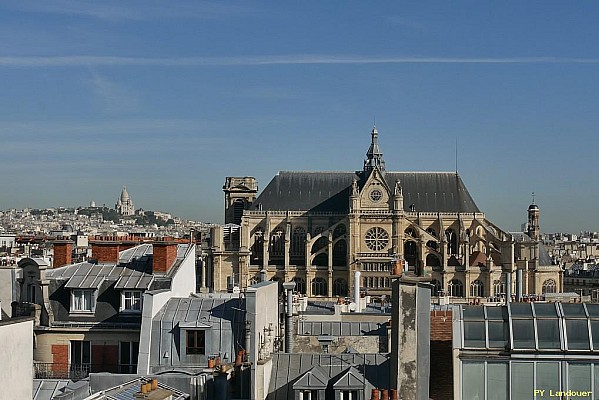 Paris vu d'en haut, glise Saint-Eustache, 25 rue du Pont-Neuf