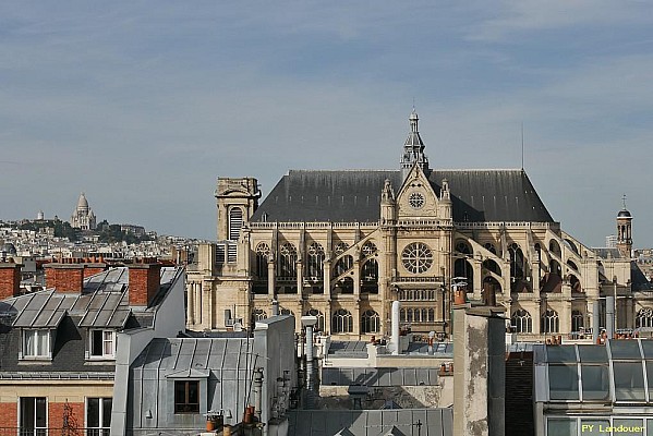 Paris vu d'en haut, glise Saint-Eustache, 25 rue du Pont-Neuf