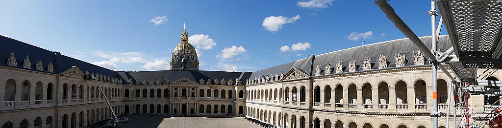 Paris vu d'en haut,  Invalides, chantier