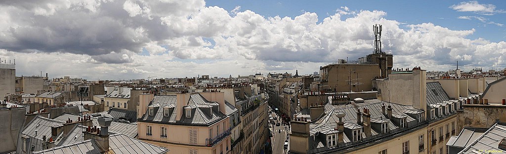 Paris vu d'en haut,  89 rue du Faubourg Poissonnire