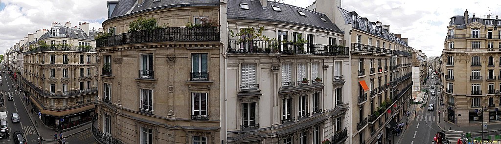 Paris vu d'en haut,  53 rue de Clichy