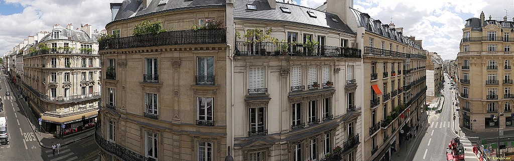 Paris vu d'en haut,  53 rue de Clichy