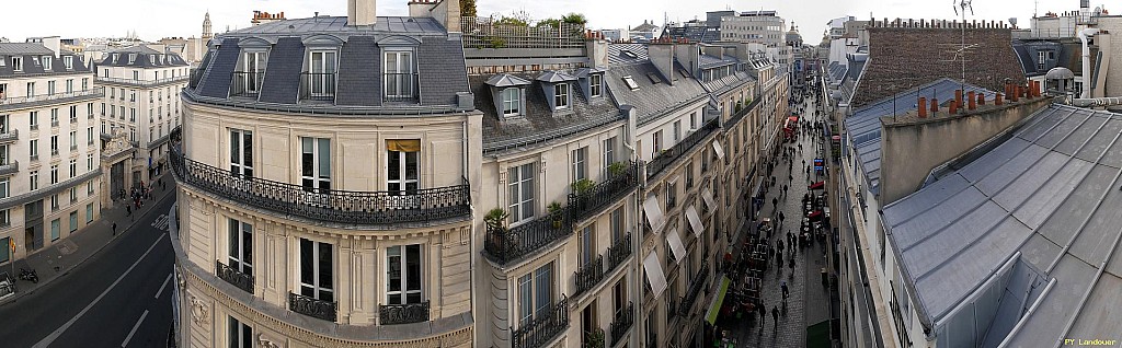 Paris vu d'en haut,  99 rue St-Lazare