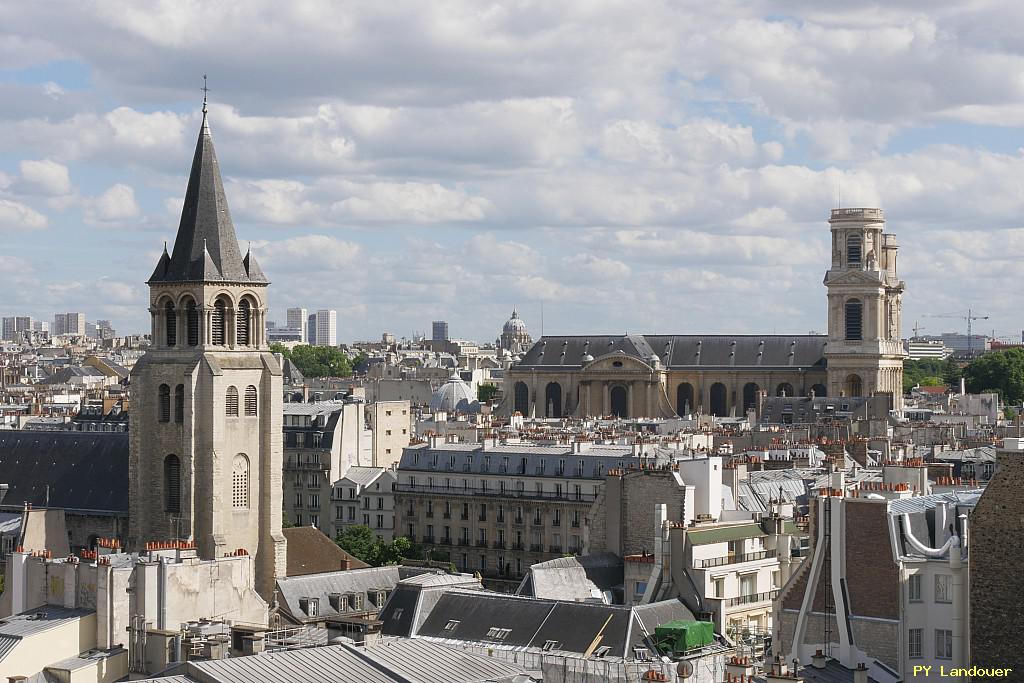 Paris vu d'en haut, glise Saint-Sulpice, 45 Rue des Saints-Pres ( de mdecine)